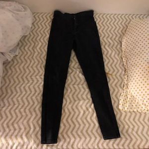 Black Topshop Joni High Rise Skinny Jeans